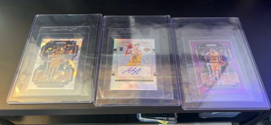 2021-22 Austin Reaves Rookie Auto Cards Lot Los Angeles Lakers