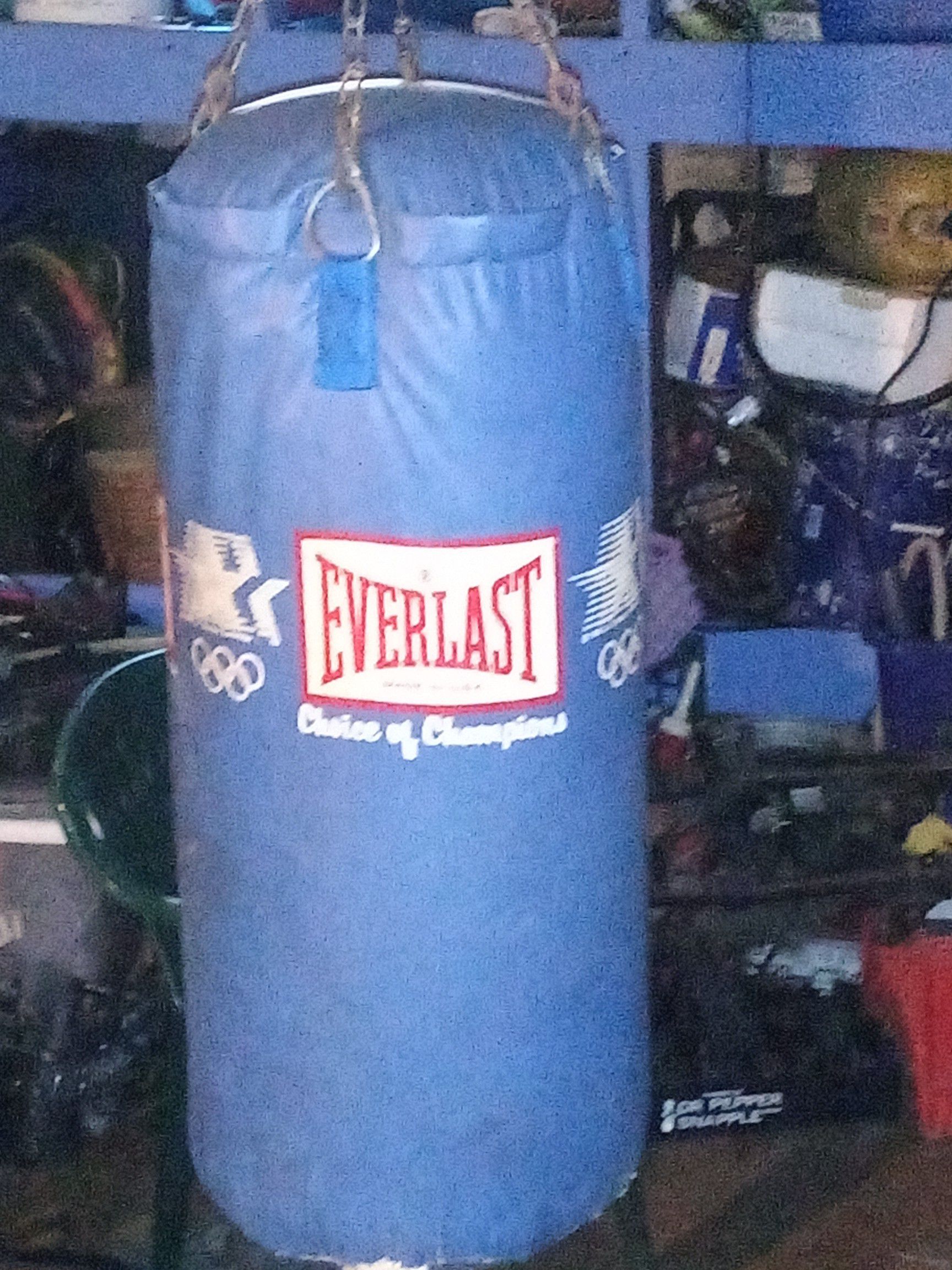 Full size old school punching bag made by Everlast