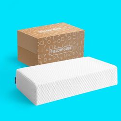 Pillow Cube,  Cubo Lateral - Almohada De Cubo  De 5” Pulgadas Para Dormir De Lado, Para Dolor De Cuello Y Hombros 