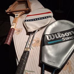 🎾 Tennis Rack's Vintage/Old School Excellent Condition! Must Go!