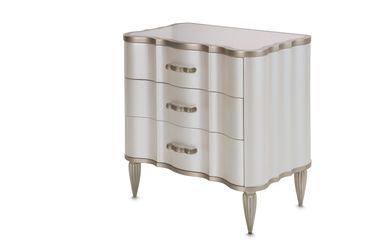 London Place Creamy Pearl Nightstand