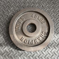 Single Milled Champion 10lb Olympic Weight Plate-