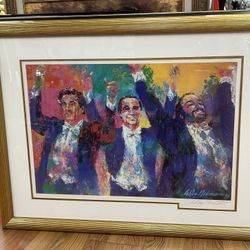 The three tenors by Leroy Neiman signed and framed not lithograph 