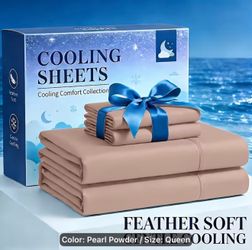 New! Queen Size COOLING Sheets 2000 thread count, extra deep pockets, wrinkle resistant