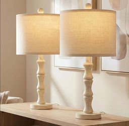 Cream lamps (2 pack)