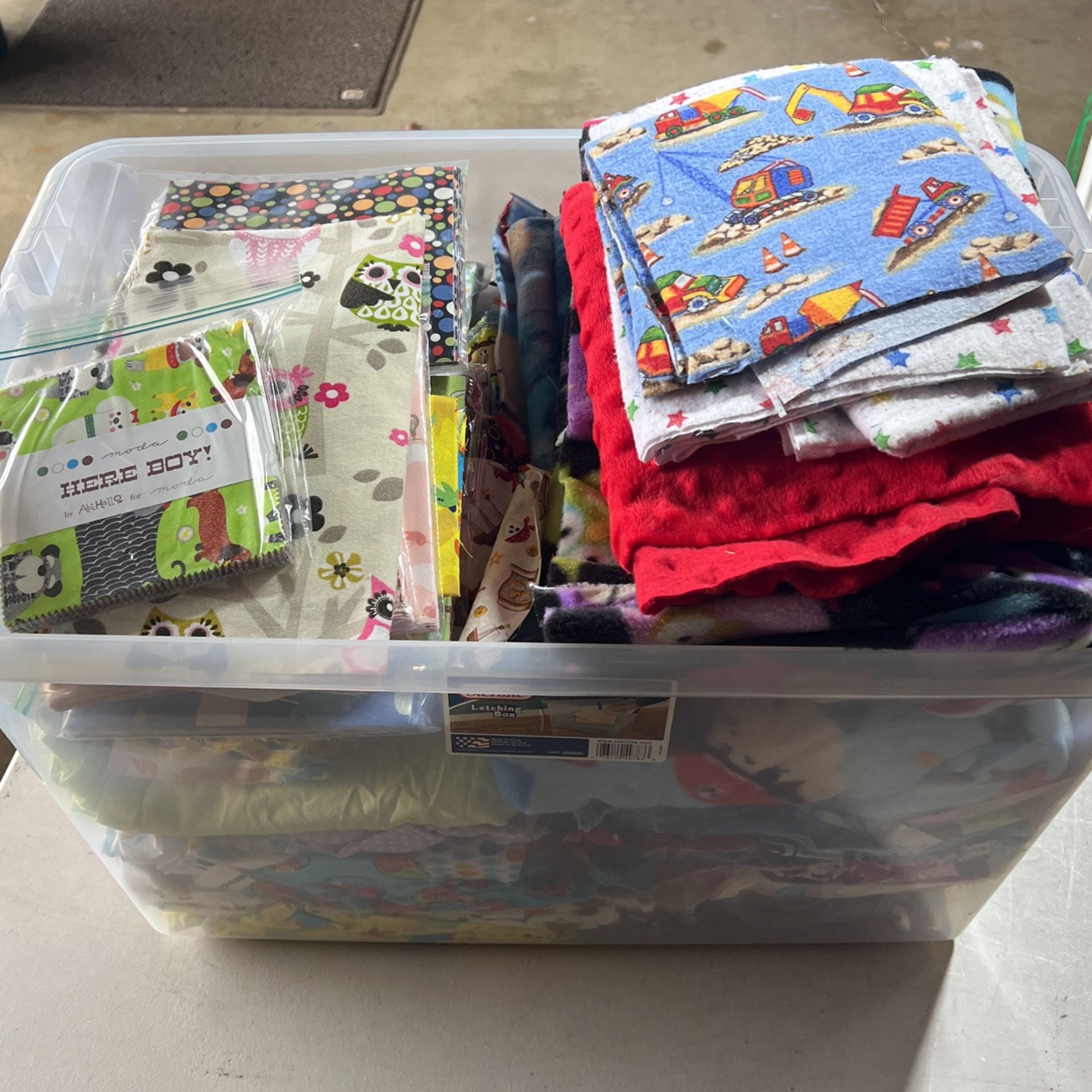 Bin Of Kids Fabric