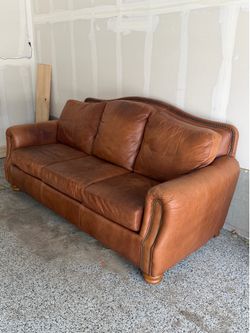 Genuine Leather FlexSteel Sofa