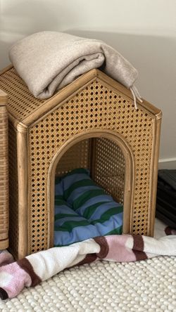 Rattan Dog House By Anthropologie