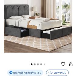 Full Size Bed Frame With Storage 