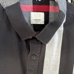 men Burberry Button Up