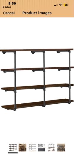 New in box - industrial piping shelving brackets