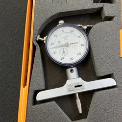 Mitutoyo Dial Depth Gauge in Case