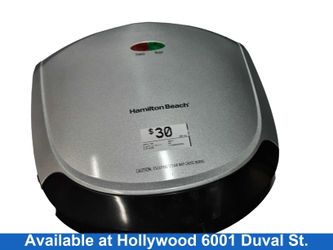Hamilton 25371 Black Electric Grill / Smoker
