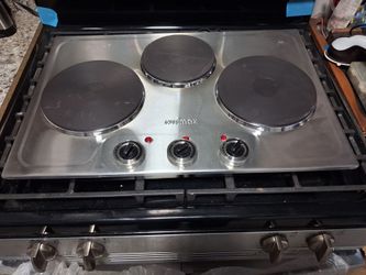 Abraham's counter top electric 3 burner food warmer.