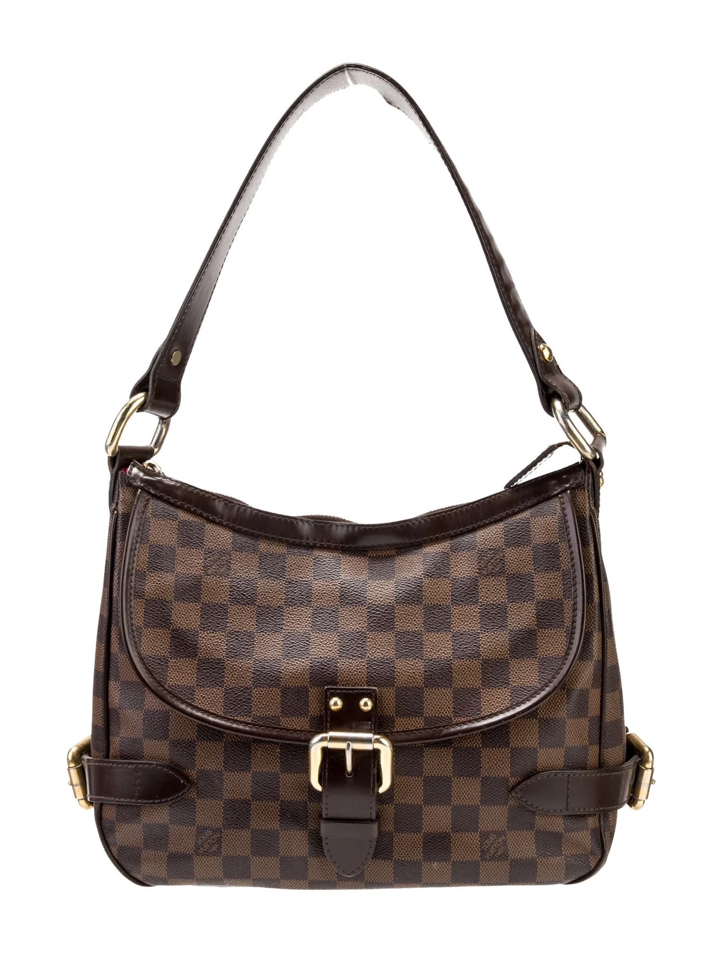 LOUIS VUITTON HIGHBURY DAMIER EBENE LEATHER HOBO SHOULDER BAG HANDBAG