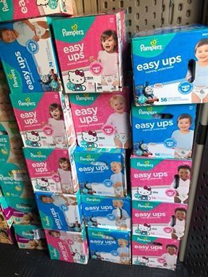 Pampers easy ups training diapers