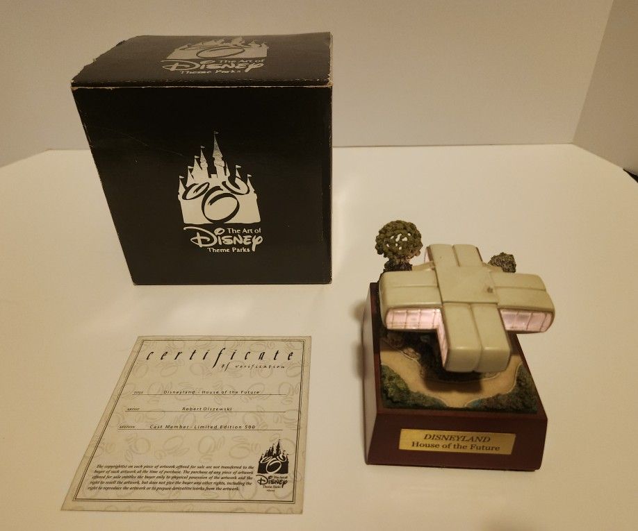 Disneyland Olszewski House Of The Future Miniature. Cast Member LE 500. With COA Hand Signed By Olszewski