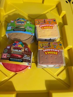 Mystery Dumpling & Smooshy S'More Squishy Toy Bundle
