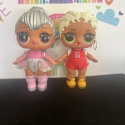 LARGE LOL DOLLS - 11 INCH - KITTY QUEEN  AND BB DJ! BOTH HAVE BACKPACKS! SUPER CUTE