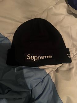 Supreme x New Era Black Box Logo Beanie