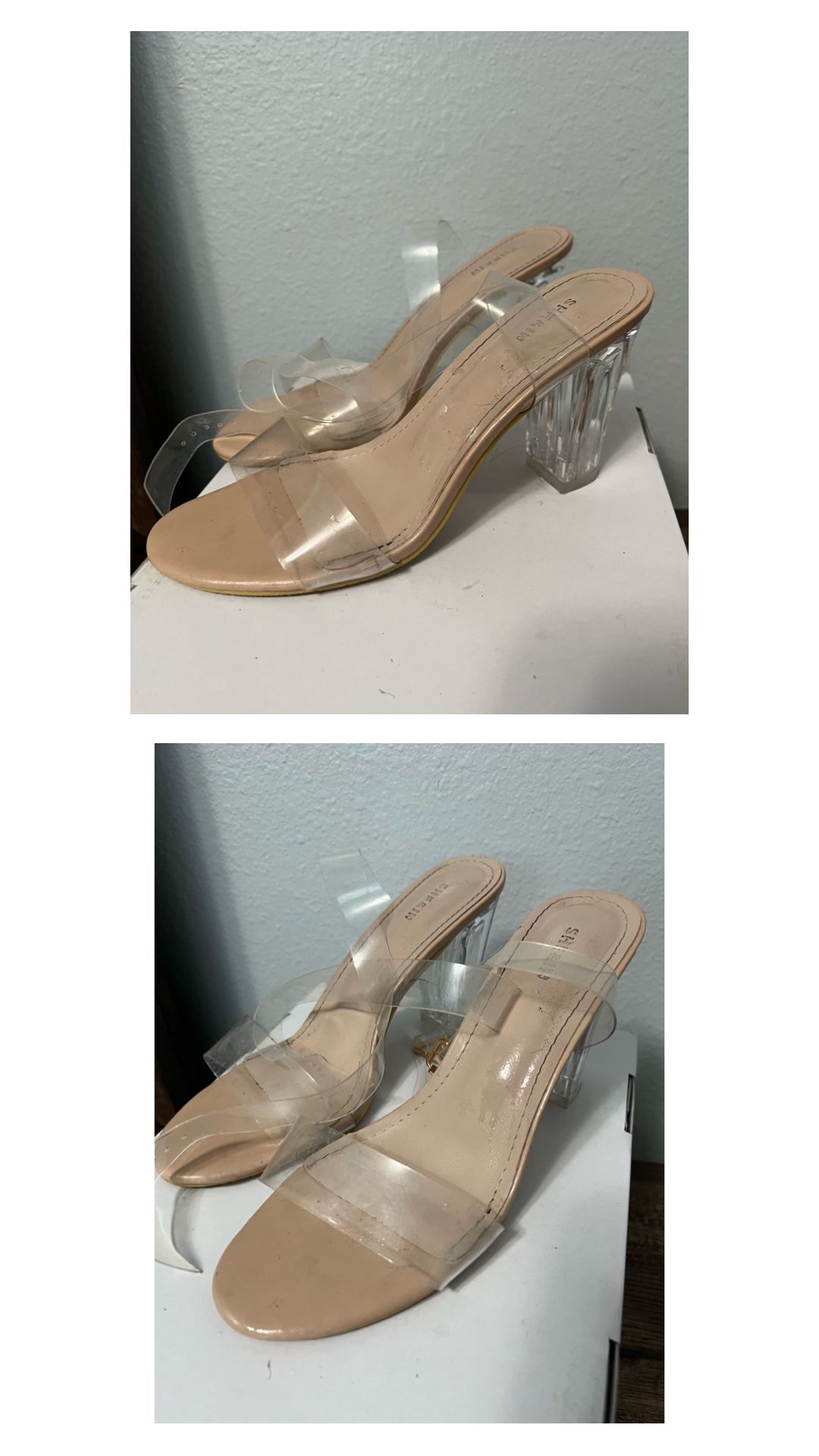 Clear Heel Shoes