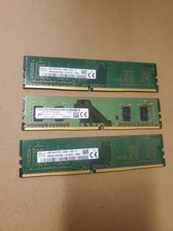 3 x 4GB DDR4 Ram
