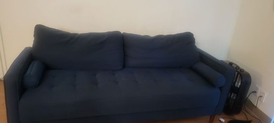 Navy Blue Wayfair Garren 7.56 Square Arm Sofa