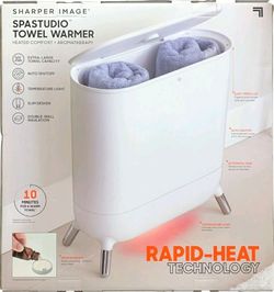 Sharper Image SpaStudio Towel Warmer, Heated Comfort and Aromatherapy