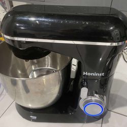 Honinst 6.5QT Stand Mixer Electric – 10+ Speeds, Tilt-Head, Bowl Black