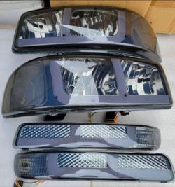 99-06 Gmc Sierra Yukon LED DRL Headlights Luces Micas Calaveras Faros Faroles Focos Headlamps