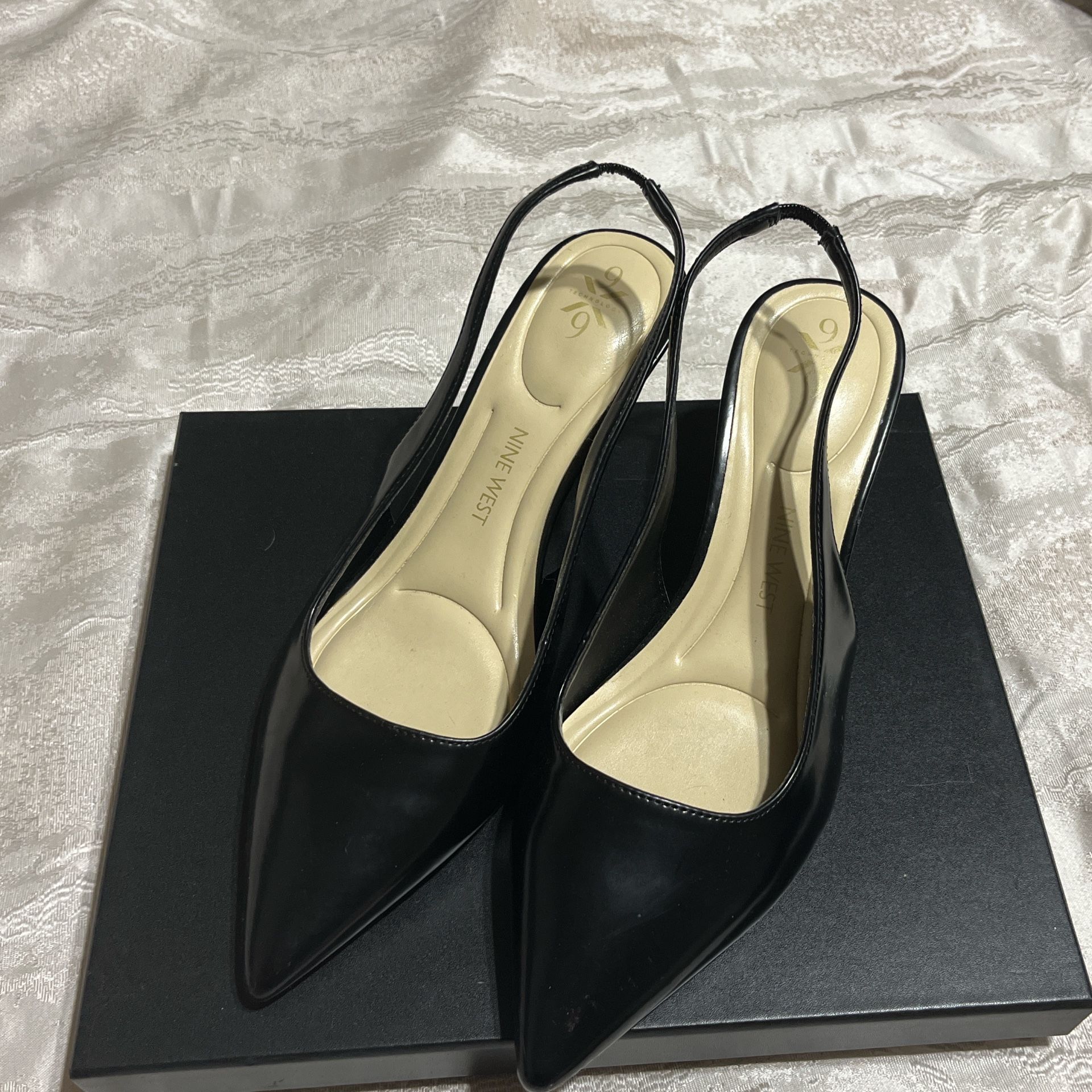 Black Kitten Heels In Size 9 From Nine West