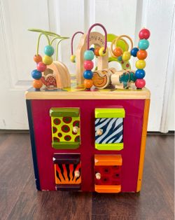 Toys-B. toys Wooden Activity Cube