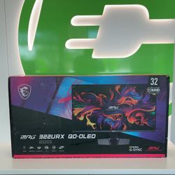 New MSI 31.5" 322URX 4K UHD OLED QD-OLED Gaming Monitor