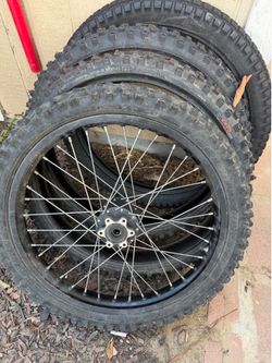 Stock talaria rear 19 inch rim and tire