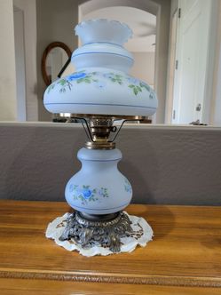 Vintage blue lamp