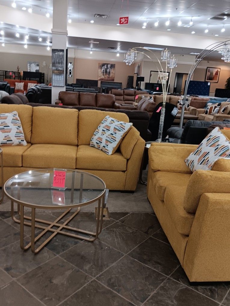 Yellow Sofa Set