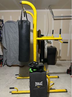 Workout Tower and Punching Bag