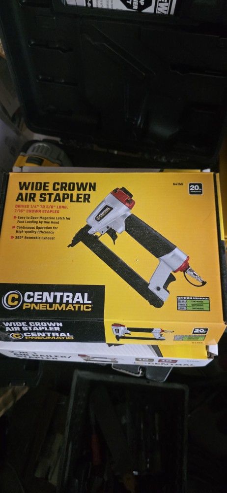 20 Guage Wide Crown Air Stapler Pneumatic
