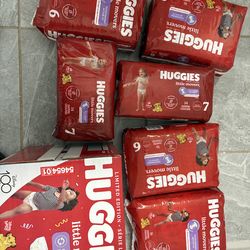 Huggies diapers size 6 and 7