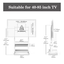 New Rolling TV Stand Mount