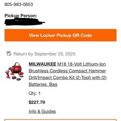 Milwaukee Drill Set