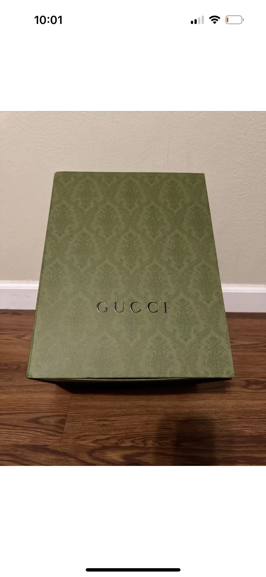GUCCI 3 MEDIUM SIZE GIFT GREEN MAGNETIC BOXES EMPTY NEW!