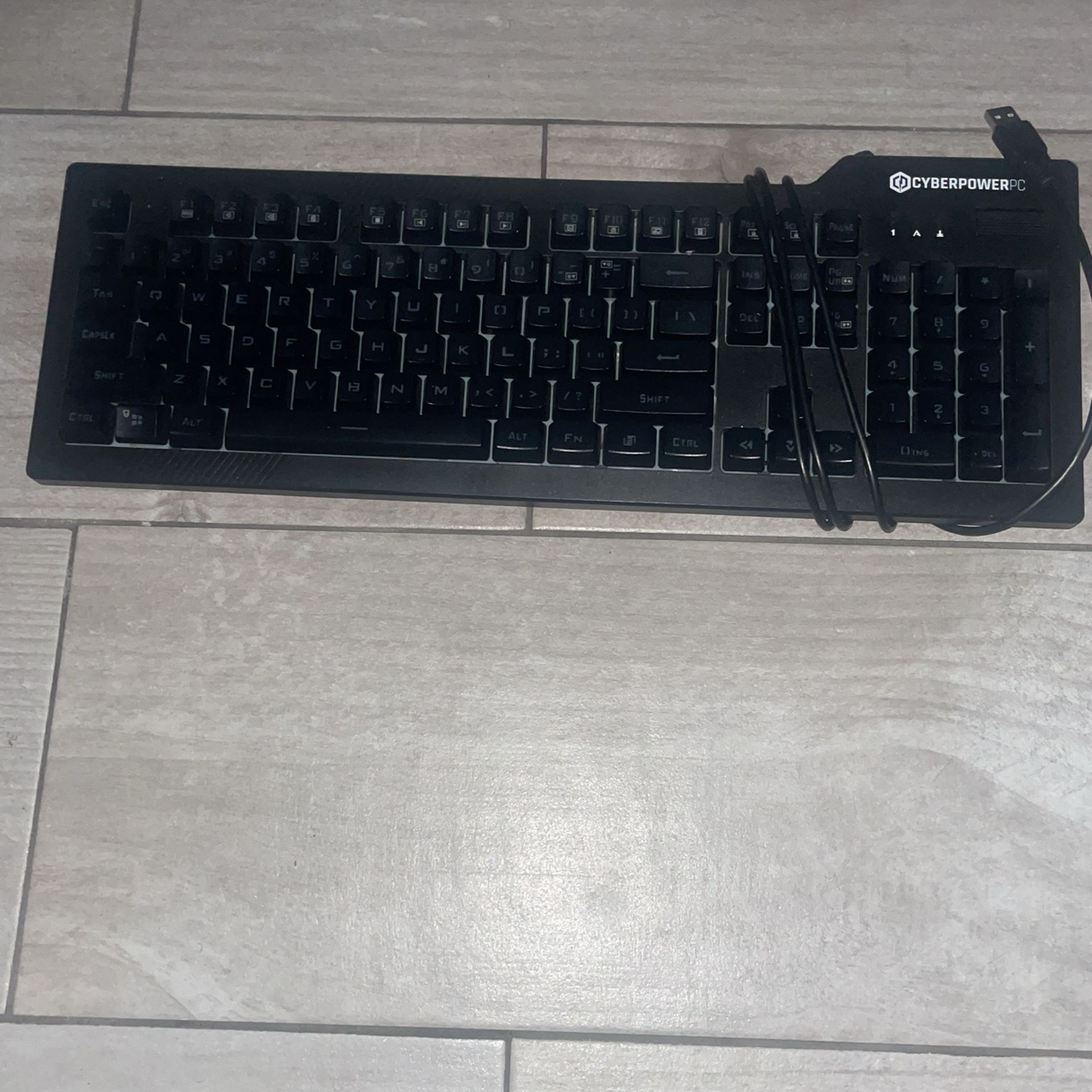 Black Cyber power Keyboard