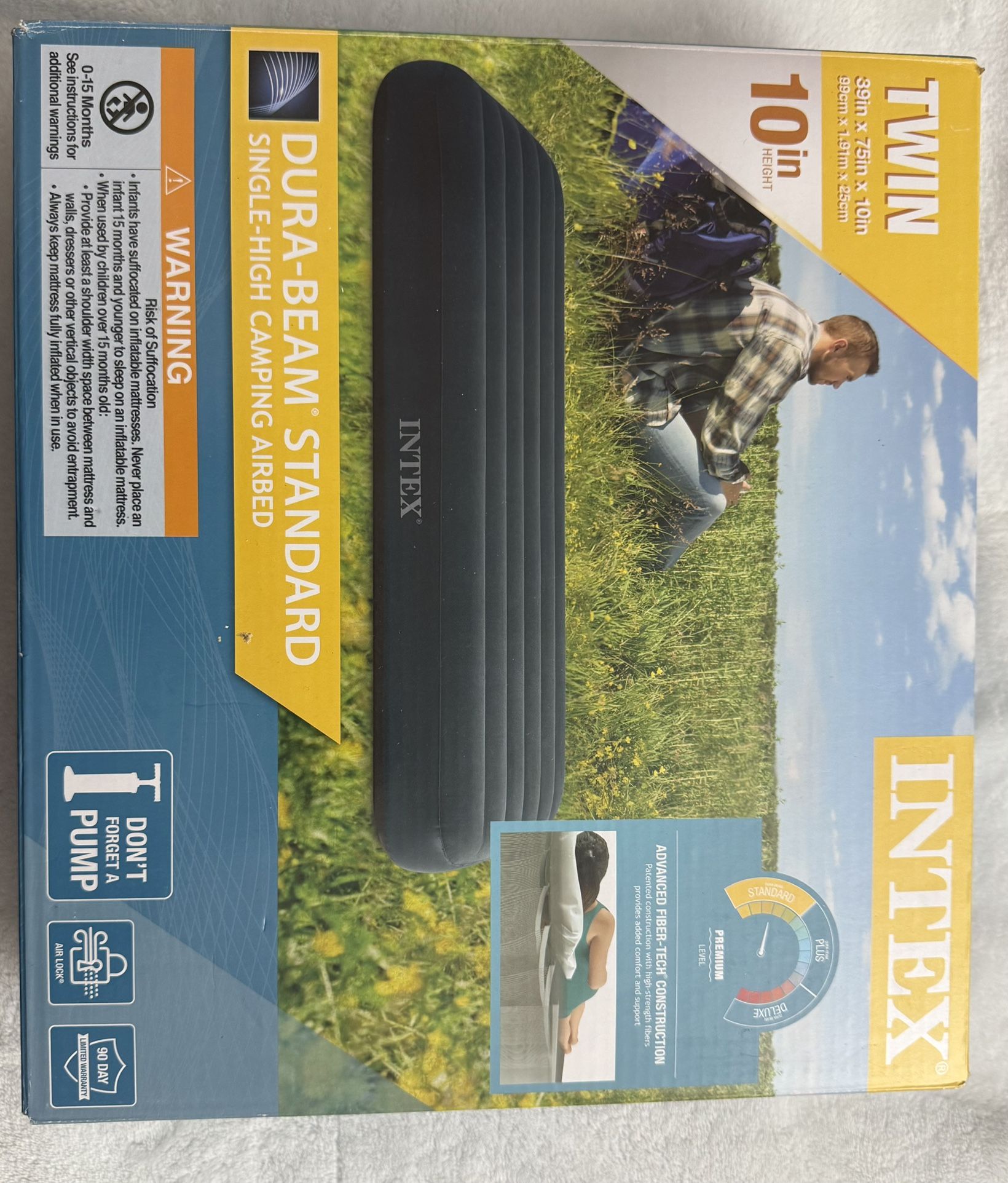 Intex 10" Twin Standard Dura-Beam Airbed Mattress
