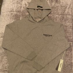 dark oatmeal essential hoodie