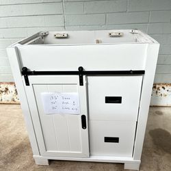 NEW Bathroom Barn Door Vanity