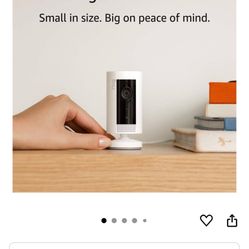 Ring Indoor Cam (1st Gen), Compact Plug-In HD security camera with two-way talk, Works with Alexa | 2-pack, White 