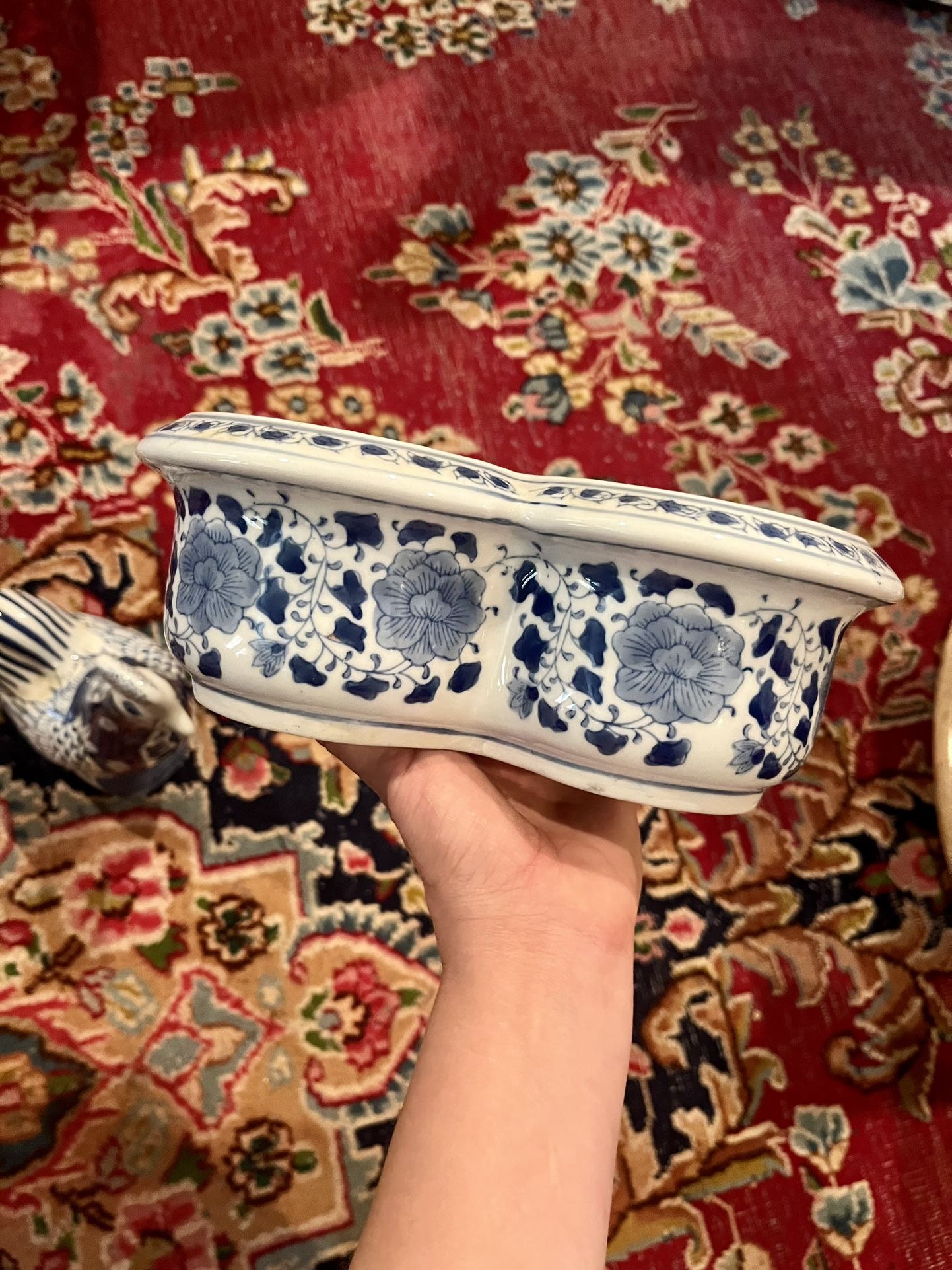 Blue And White Ceramic Plant Holders