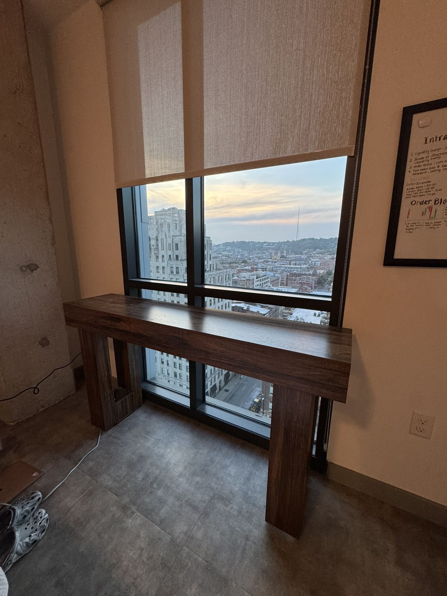 WOODEN CONSOLE TABLE FOR SALE