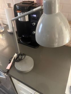 Gray Adjustable Desk Lamp